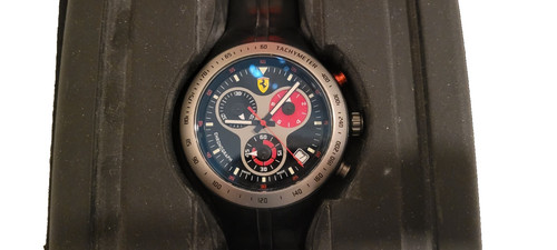 Ferrari chronograph with - ferrari,