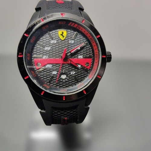 Ferrari chronograph black red - ferrari,