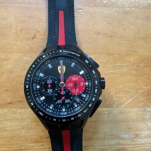 Ferrari watch with - , tachymeter